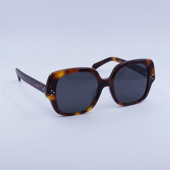 ?️ New Celine CL40241F 53A Sunglasses - Medium Havana Frame, Smoke Lenses main image 6